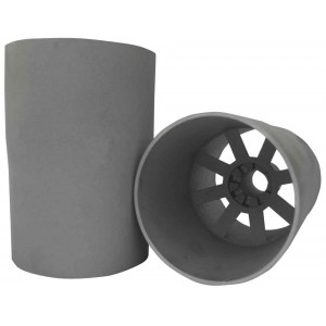 ** CLEARANCE ** - Plain Aluminium Hole Cup - UK ferrule size - Pack of 10 - Old Style (Pack 15-09-001)