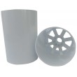 ** CLEARANCE ** - White Painted Aluminium Hole Cup - US ferrule size - Pack of 6 - Old Style (Pack 23-08-001)