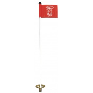 F/G Putting Green Pin C/W Metal B.Saver & Logo Flag (6 Min.)