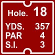 9" X 9" Tee  Plate (Standard) No Stakes
