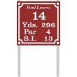 9" X 9" Tee  Plate (Standard) With Stakes