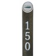 Recycled Brown Plastic Yardage Post - Engraved & Logoed