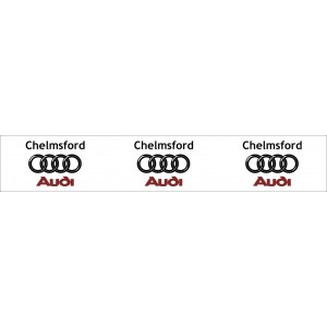 Replacement White Logo Liner 56mm High For CMW Pro-Loc Aluminium Holecup PRE-2023 - Pack Of 9