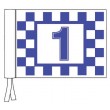 Tie Flag - Printed Chequers & Numbers