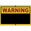 12" X 8" Warning Sign With Chalkboard