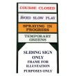 Notice Frame Sign, Text One Side