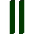 Green Square Post - 36" for 16X12 18X12 24X12 (pair)