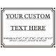 16" X 12" Customised Sign (Inc. Stakes)