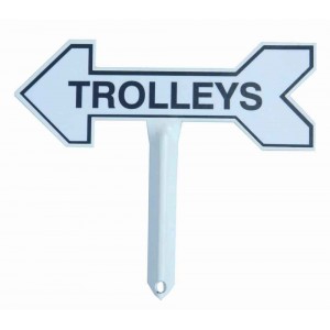 Arrow Directional Sign With Incorporated Stake
